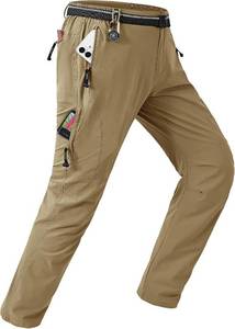 lot 22989 image: TBMPOY Mens Lightweight Hiking Pants with Belt Waterproof Travel Fishing XXL