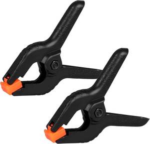 lot 23013 image: 2 Pack Spring Clamps 8.5in Plastic Clips for Backdrops, Crafts, Photography