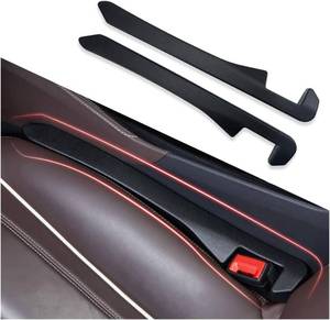 lot 23019 image: IHOTDER 2PCS Car Seat Gap Filler Organizer for Phone, Keys, Purse (Black)