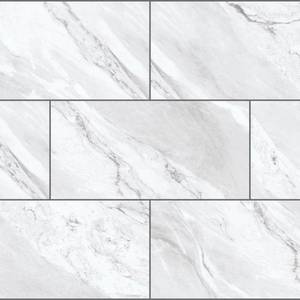 lot 5622 image: Emerald Bay Marble 22 MIL x 11.9 in. W x 23.8 in. L Click Lock Waterproof Vinyl Tile Flooring (17.7 sq. ft.case) - Retail $58