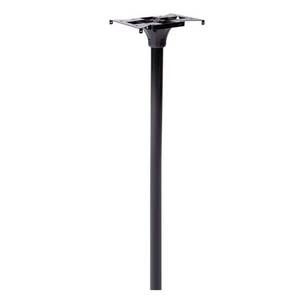 lot 5680 image: Architectural Mailboxes Coolidge Galvanized Steel Mailbox Post  Compatibility Code F  7511B-10  Black - Retail $65