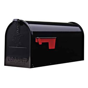 lot 5681 image: Gibraltar Mailboxes Galvanized Steel Post Mounted  Rust Resistant - Retail $51
