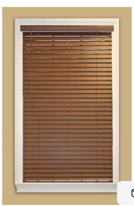 lot 5690 image: 2 cordless faux wood chestnut 48x54 - Retail $0