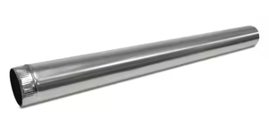 lot 5705 image: 4 in. x 5 ft. Round Metal Duct Pipe - Retail $0