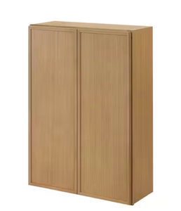 lot 5721 image: Leyton 30 in. W x 12 in. D x 42 in. H Ready to Assemble Plywood Slim Shaker Wall Kitchen Cabinet in White Oak - Retail $0