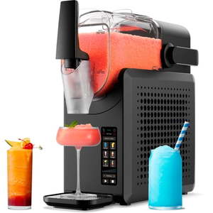 lot 5770 image: (Handyman special) Iceman by Chefman Slush-Ease MAX 90oz Slushy Maker with Touch Controls and 5 Functions �� Black (powers on but button functions not working) - Retail $218