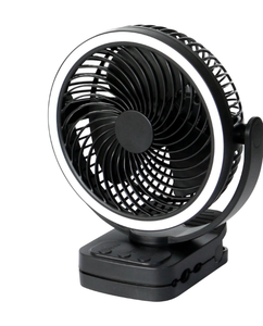 lot 5771 image: Mainstays 16.6 cm LED Desk Fan with Clip - Retail $0