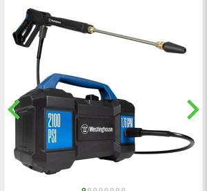 lot 5774 image: Westinghouse 2100 PSI Electric Pressure Washer 1.76 GPM  - Retail $0