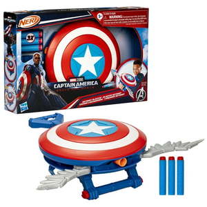 lot 5808 image: Marvel Studios Captain America Brave New World NERF Skyshot Blaster  Halloween Costume Accessory - Retail $25