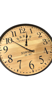 lot 5813 image: Central Station Wall Clock EST 1871 (needs clock hands put back on) - Retail $0