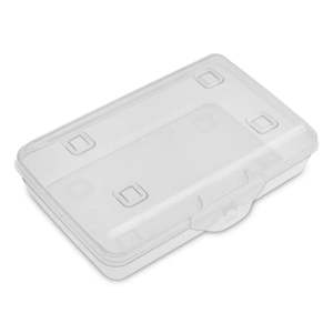 lot 5824 image: Sterilite Flat Top Pencil Box Clear - Retail $12