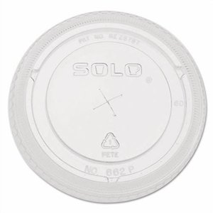 lot 5837 image: 3 pack Dart� Straw-Slot Cold Cup Lids  For 9 - 20 Oz Cups  Clear  100 Lids Per Sleeve  Carton Of 10 Sleeves - Retail $104