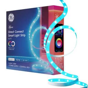 lot 5868 image: GE Cync Color Changing Indoor LED Light Strip with Matter  16ft (2 pack) - Retail $40