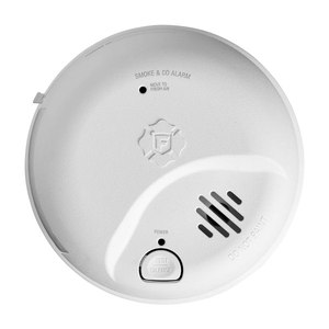 lot 5884 image: First Alert SMICO100-AC Interconnect Hardwire 2-in-1 Smoke and CO Alarm with Battery Backup  Ionization - Retail $72