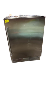 lot 5890 image: Undercounter Refrigerator Stainless Steel (needs new seal ) and wire is frayed  - Retail $0
