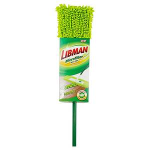 lot 5895 image: 3 pack Libman Microfiber Dust Mop 18.75in Wide Flat with Comb and Steel Handle - Retail $150