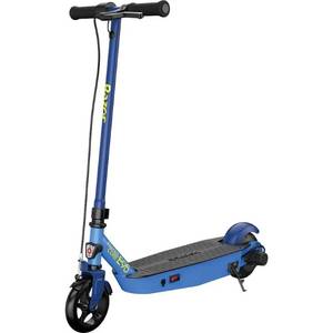 lot 5913 image: Razor Power Core PC Electric Scooter - Blue Steel Frame, 10 mph Max Speed, 120 lb Capacity (missing charger) - Retail $150
