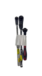 lot 5914 image: 3-Piece Ratchet Wrench Set - Retail $0