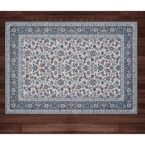 lot 5927 image: Wyatt & Ash WASHABLE Indoor Area Rug  Estella 63in x 89in - Retail $60