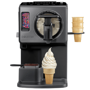 Gourmia GSI1020 2-Quart Automatic Soft Serve Ice Cream & Frozen Drink Maker  6 One-Touch Presets  Built-In Cooling  Texture Control  Topping Dispenser & Warmer - Retail: $250