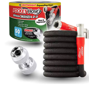 lot 5948 image: Pocket Hose Garden Hose with Nozzle - Retail $0