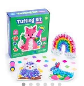 lot 5950 image: Educational Insights Tufting Kit Garden Magic 800 Fabric Squares - Retail $0