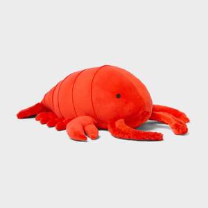 lot 5957 image: Lobster Weighted Plush Kids Throw Pillow Red - Pillowfort needs a sewing  - Retail $25
