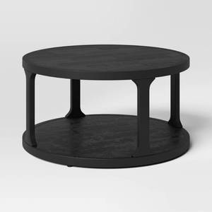 lot 5958 image: Top half only Castalia Coffee Table Black - Threshold top half  - Retail $250
