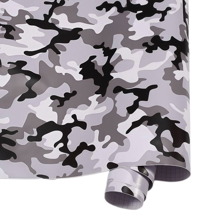 lot 13 image: Arctic Snow Camo Vinyl Wrap Film Decal Sticker White 10ft x 5ft Arctic Snow Camouflage