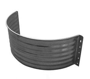 lot 23 image: Steel Corrugated Curved Window Well - 3 x 20