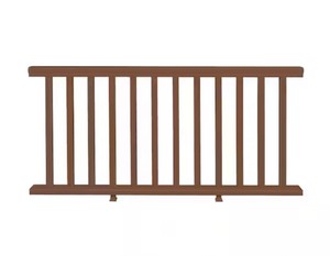 lot 53 image: Creative Surfaces 36 in. x 72 in. Brown Vinyl Railing