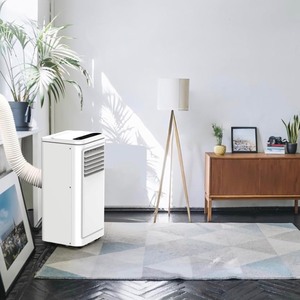 lot 19 image: 8000 BTU Portable Air Conditioners for Room up to 350 Sq. Ft, 3-in-1 Mini AC Unit for Bedroom with Dehumidifier & Fan Mode, Remote Control, Sleep Mode, 24H Timer (A5407-8K-EL) Retails $234