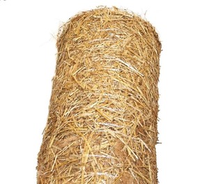 lot 10 image: 4 x 100 Straw Blanket Erosion Control and Landscape Weed Barrier Ideal for Gardens, Slopes and More