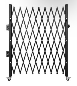 lot 7 image: VEVOR Single Folding Security Gate, 7.25 ft H x 7.8 ft W Folding Door Gate, Steel Accordion Security Gate, Flexible Expanding Security Gate (ZDM-2366)