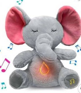 lot 20780 image: Anxiety Relief Plush Breathing Elephant