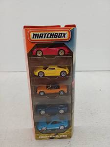 lot 20784 image: Matchbox Porsche Heroes 5-Car Diecast Set