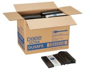 lot 20800 image: Dixie Ultra DUSSF5 Polystyrene Fork Refill Black 960Carton
