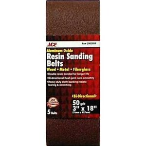 lot 20801 image: Ace Sanding Belt 50 Grit 3 x 18 2063956