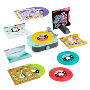 lot 20830 image: Fisher-Price Deluxe Rockin Record Player Musical Toy JJX14