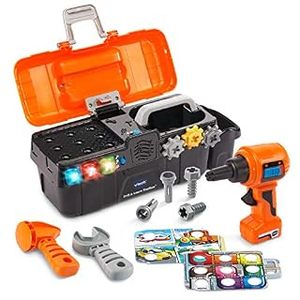 lot 20850 image: VTech Drill and Learn Toolbox Orange 80-178260