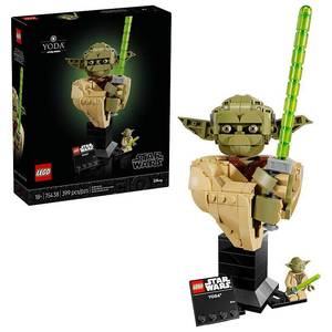 lot 20851 image: LEGO Star Wars Yoda Bust Building Set 75438
