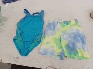 lot 20859 image: Youth Swim Shorts and Swimsuit Set