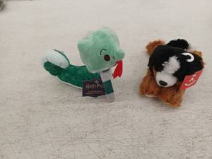 lot 20861 image: Harry Potter Slytherin Snake & Dog Plushes Lot