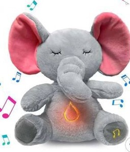 lot 20895 image: Anxiety Relief Plush Breathing Elephant