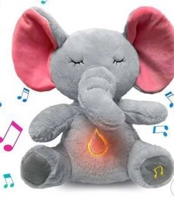 lot 20917 image: Anxiety Relief Plush Breathing Elephant