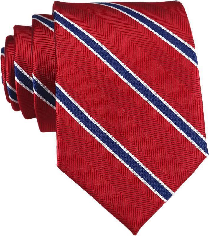 lot 67880 image: Mens Classic Stripe Jacquard Woven Slim Ties Business Formal Party Suit Necktie