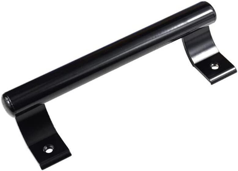 lot 67909 image: KAFENDA Sliding Door Handle, Modern Metal Handle for Bathroom Closet Door, 8in Aluminum Alloy Handle, Black