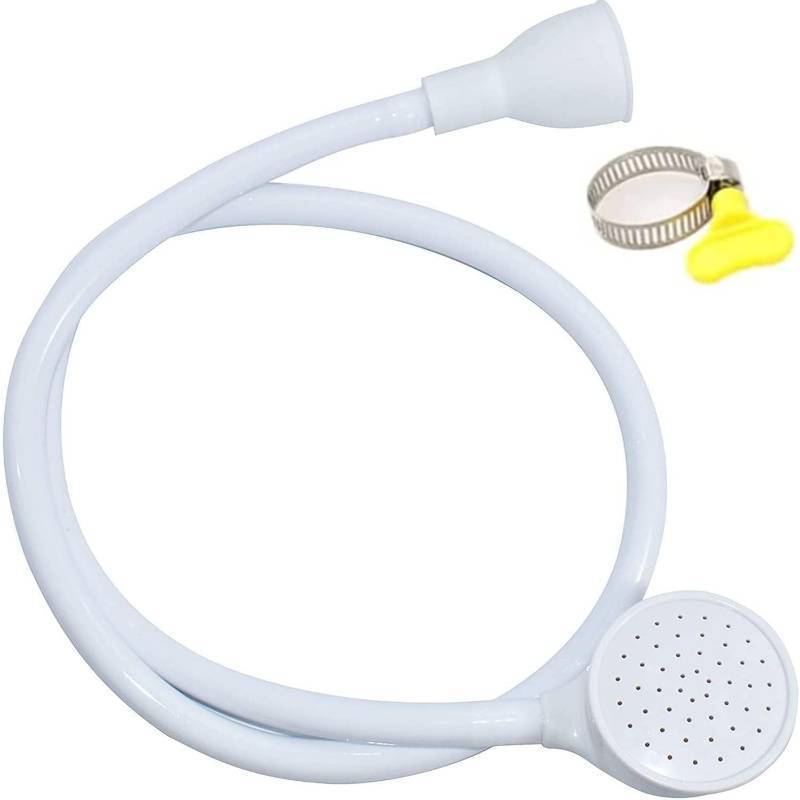 lot 69543 image: Sink Spray Hose,Portable Sink Hose Faucet Sprayer, Shampoo Sprayer Handheld Faucet Shower Head Spray for Bathing Baby,Pets,Washing Hair,Rinsing Vegetables