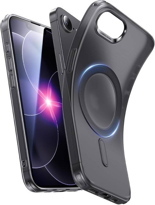 lot 69556 image: ESR for iPhone 16 Case for MagSafe, Transparent, Frosted Black