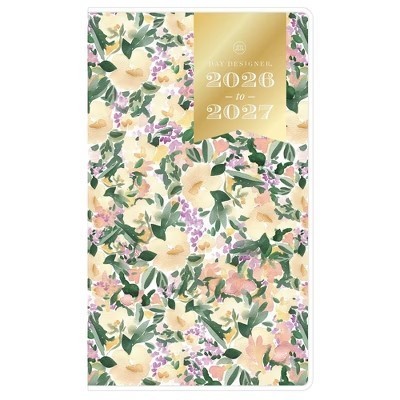 lot 67901 image: Blue Sky Day Designer 2026-2027 Monthly Planning Calendar 3.625x6.125 Marjorie Floral Clear